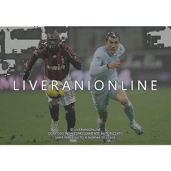 Milano 03-12-2008 coppa italia TIM CUP 2008/09 milan-lazio 1:2 nella foto lorenzo de silvestri e clarence seedorf ph marco luzzani/ag aldo liverani s.a.s.