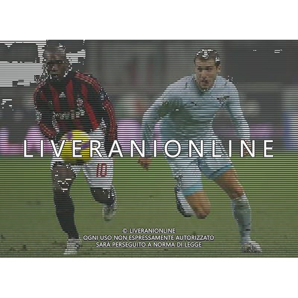 Milano 03-12-2008 coppa italia TIM CUP 2008/09 milan-lazio 1:2 nella foto lorenzo de silvestri e clarence seedorf ph marco luzzani/ag aldo liverani s.a.s.