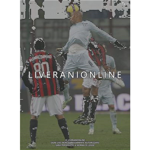 Milano 03-12-2008 coppa italia TIM CUP 2008/09 milan-lazio 1:2 nella foto ousmane dabo, emerson da rosa e ronaldinho ph marco luzzani/ag aldo liverani s.a.s.