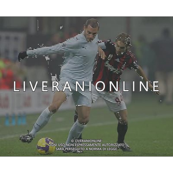 Milano 03-12-2008 coppa italia TIM CUP 2008/09 milan-lazio 1:2 nella foto mourad meghni e mathieu flamini ph marco luzzani/ag aldo liverani s.a.s.