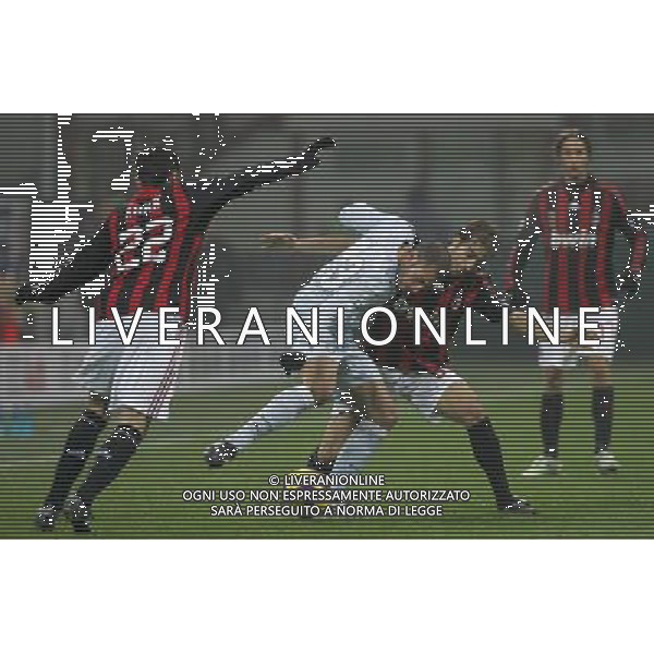 Milano 03-12-2008 coppa italia TIM CUP 2008/09 milan-lazio 1:2 nella foto mourad meghni, mathieu flamini e kaka ph marco luzzani/ag aldo liverani s.a.s.