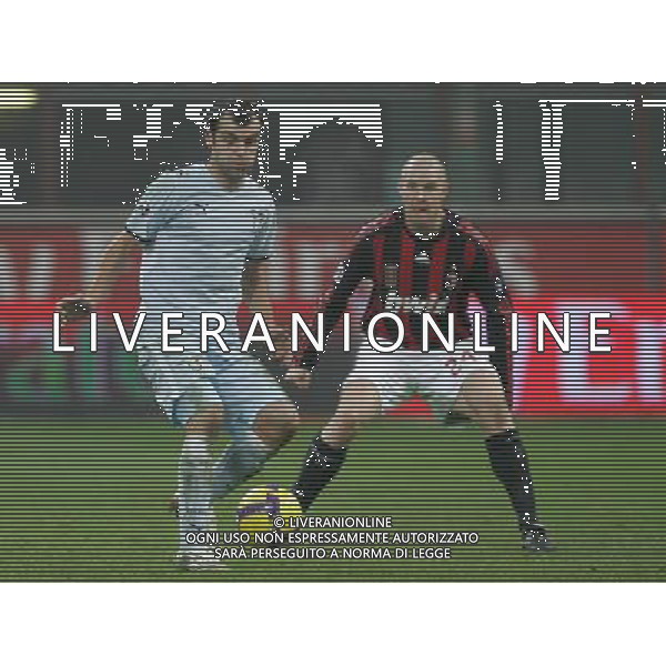 Milano 03-12-2008 coppa italia TIM CUP 2008/09 milan-lazio 1:2 nella foto goran pandev e philippe senderos ph marco luzzani/ag aldo liverani s.a.s.