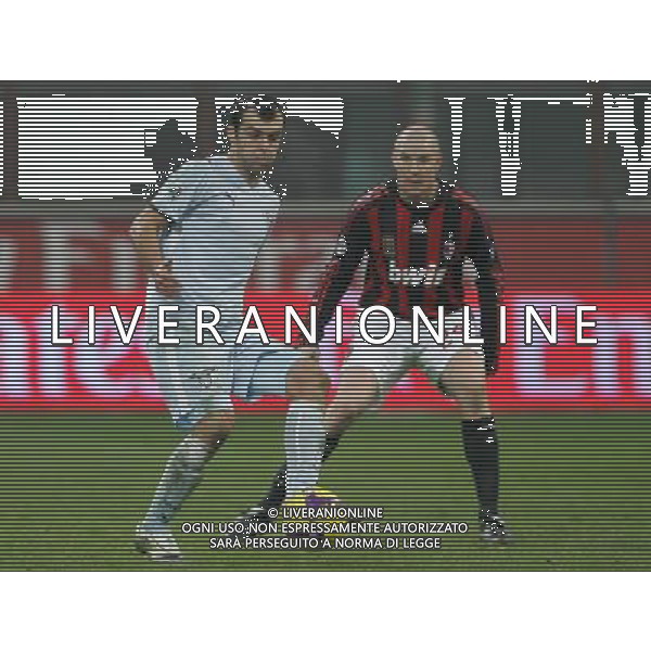 Milano 03-12-2008 coppa italia TIM CUP 2008/09 milan-lazio 1:2 nella foto goran pandev e philippe senderos ph marco luzzani/ag aldo liverani s.a.s.