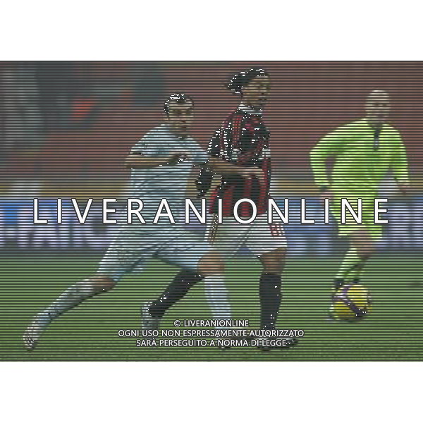Milano 03-12-2008 coppa italia TIM CUP 2008/09 milan-lazio 1:2 nella foto goran pandev e ronaldinho ph marco luzzani/ag aldo liverani s.a.s.