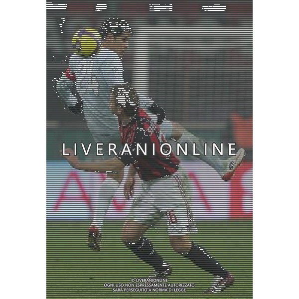 Milano 03-12-2008 coppa italia TIM CUP 2008/09 milan-lazio 1:2 nella foto cristian daniel ledesma e andriy shevchenko ph marco luzzani/ag aldo liverani s.a.s.
