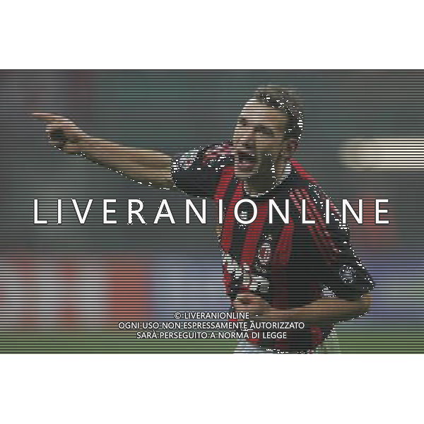 Milano 03-12-2008 coppa italia TIM CUP 2008/09 milan-lazio 1:2 nella foto andriy shevchenko esulta dopo il gol ph marco luzzani/ag aldo liverani s.a.s.