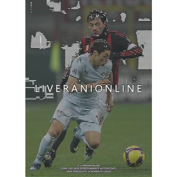 Milano 03-12-2008 coppa italia TIM CUP 2008/09 milan-lazio 1:2 nella foto mauro matias zarate e kakha kaladze ph marco luzzani/ag aldo liverani s.a.s.