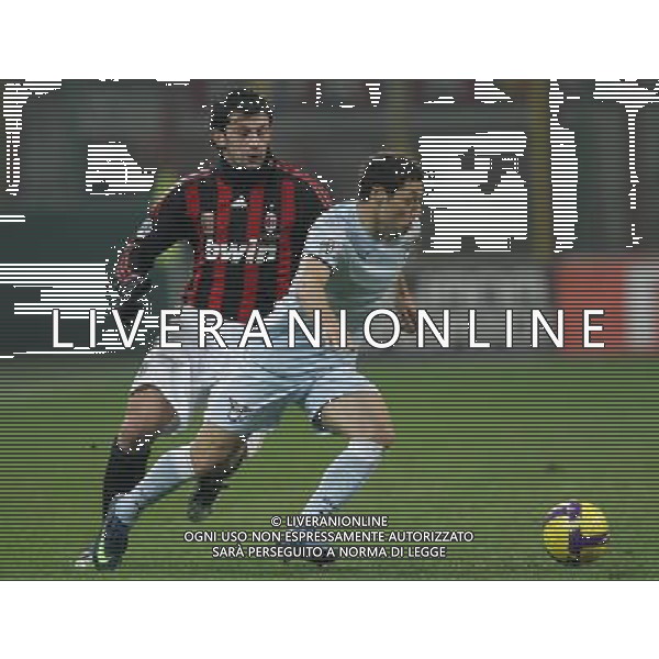 Milano 03-12-2008 coppa italia TIM CUP 2008/09 milan-lazio 1:2 nella foto mauro matias zarate e kakha kaladze ph marco luzzani/ag aldo liverani s.a.s.