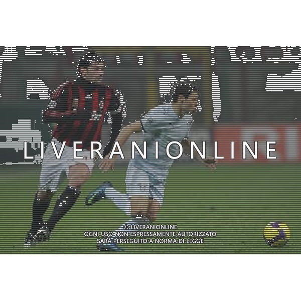 Milano 03-12-2008 coppa italia TIM CUP 2008/09 milan-lazio 1:2 nella foto mauro matias zarate e kakha kaladze ph marco luzzani/ag aldo liverani s.a.s.