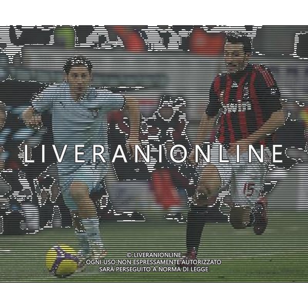 Milano 03-12-2008 coppa italia TIM CUP 2008/09 milan-lazio 1:2 nella foto pasquale foggia e gianluca zambrotta ph marco luzzani/ag aldo liverani s.a.s.
