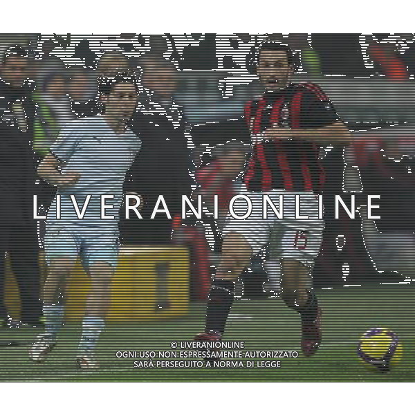 Milano 03-12-2008 coppa italia TIM CUP 2008/09 milan-lazio 1:2 nella foto pasquale foggia e gianluca zambrotta ph marco luzzani/ag aldo liverani s.a.s.