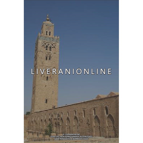 LA MOSCHEA DI KOUTOUBIA A MARRAKECH, MAROCCO Koutoubia Mosque in Marrakech, Morocco IFC-AGENZIA ALDO LIVERANI SAS