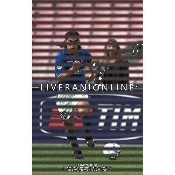 Claudio Daniel Husain con la maglia del Napoli Campionato Calcio Serie A 2000/2001 ph Agenzia Aldo Liverani Sas