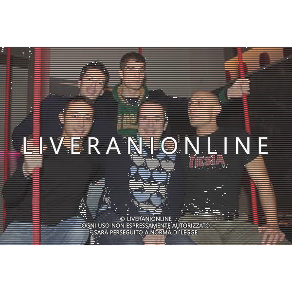 MILANO 9 DICEMBRE 2008 CONFERENZA STAMPA PRESENTAZIONE DELLO SPETTACOLO TEATRALE \' FIESTA\'. NELLA FOTO: SANDRO STEFANINI GIOVANNI DI LONARDO MANUELA LABATE FABIO CANINO E DIEGO LONGOBARDI PH FRANCESCO BONFANTI-AG ALDO LIVERANI