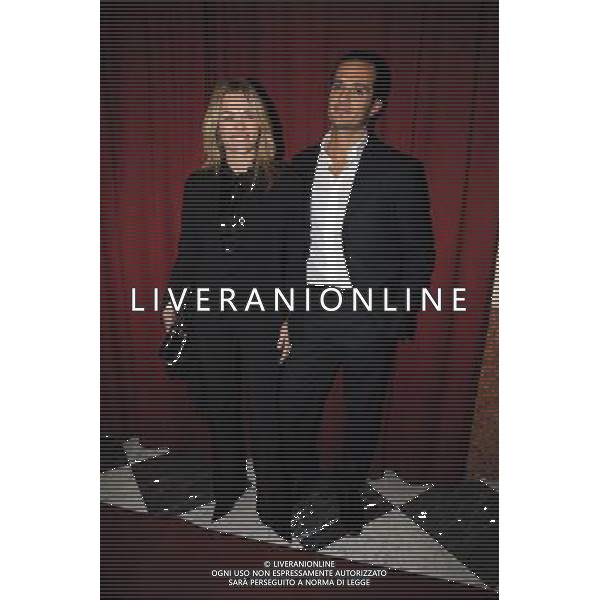 PRIMA TEATRALE DELLO SPETTACOLO: \' SEX AND ITALY\' AL BAGAGLINO NELLA FOTO: HOARA BORSELLI CON IL FIDANZATO ANTONELLO © MASSIMO BRUNI - AG. ALDO LIVERANI SAS