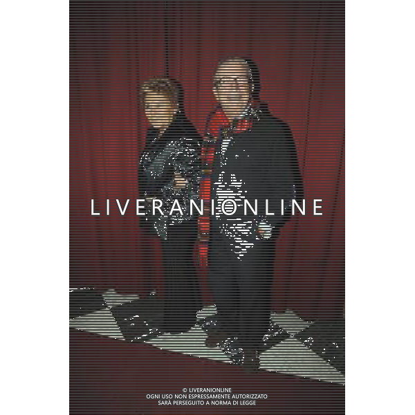 PRIMA TEATRALE DELLO SPETTACOLO: \' SEX AND ITALY\' AL BAGAGLINO NELLA FOTO: LUCIANO RISPOLI CON LA MOGLIE TERESA © MASSIMO BRUNI - AG. ALDO LIVERANI SAS