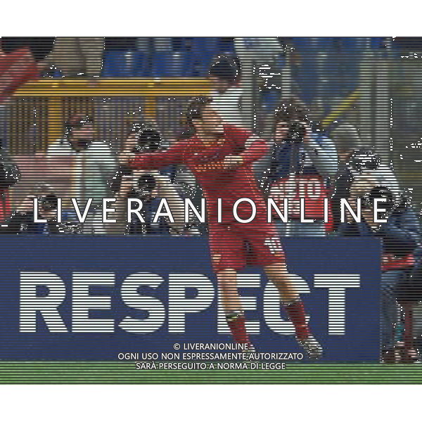 Roma Vs Bordeaux - 09/12/2008 - Stadio Olimpico - Uefa Champions League 2008/2009 - Gruppo A - nella foto: l\'esultanza di Francesco TOTTI dopo il gol del 2-0 ph. Corradetti / ag. Aldo Liverani Sas