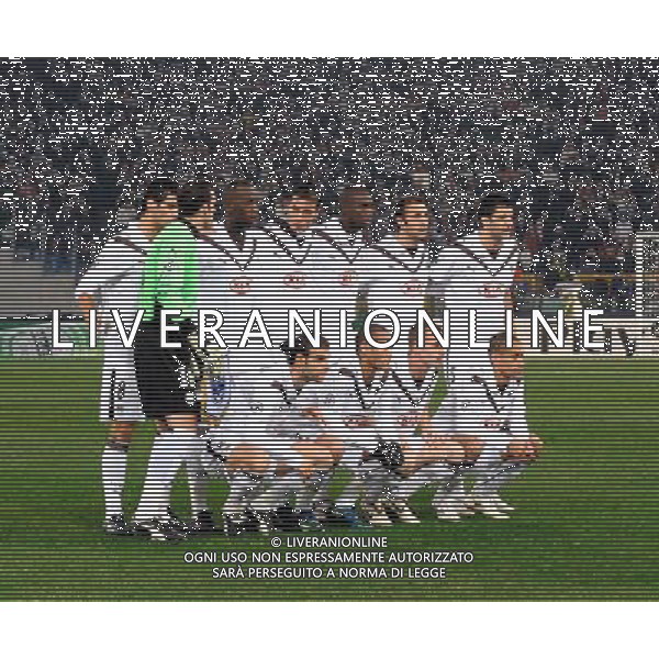 Roma Vs Bordeaux 09/12/2008 - Stadio Olimpico - Uefa Champions League 2008/2009 - Gruppo A - nella foto: La formazione del Bordeaux ph. Corradetti / ag. Aldo Liverani Sas