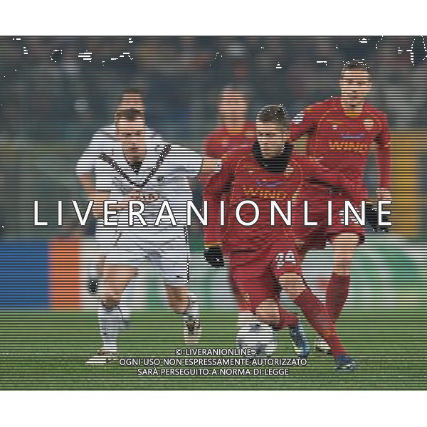 Roma Vs Bordeaux 09/12/2008 - Stadio Olimpico - Uefa Champions League 2008/2009 - Gruppo A - nella foto: Jeremy MENEZ e Matthieu CHALME ph. Corradetti / ag. Aldo Liverani Sas