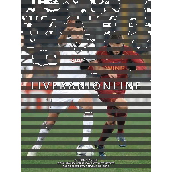 Roma Vs Bordeaux 09/12/2008 - Stadio Olimpico - Uefa Champions League 2008/2009 - Gruppo A - nella foto: Fernando e Jeremy MENEZ ph. Corradetti / ag. Aldo Liverani Sas