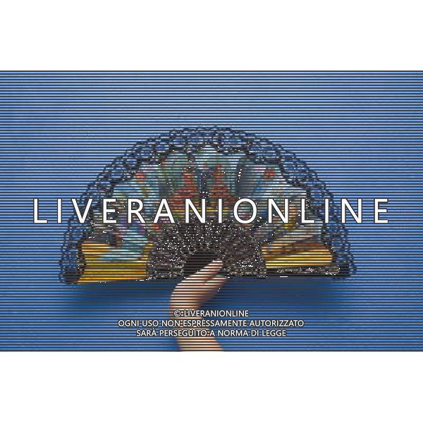 TRADIZIONALE VENTAGLIO SPAGNOLO Colorful Spanish fan AGENZIA ALDO LIVERANI SAS