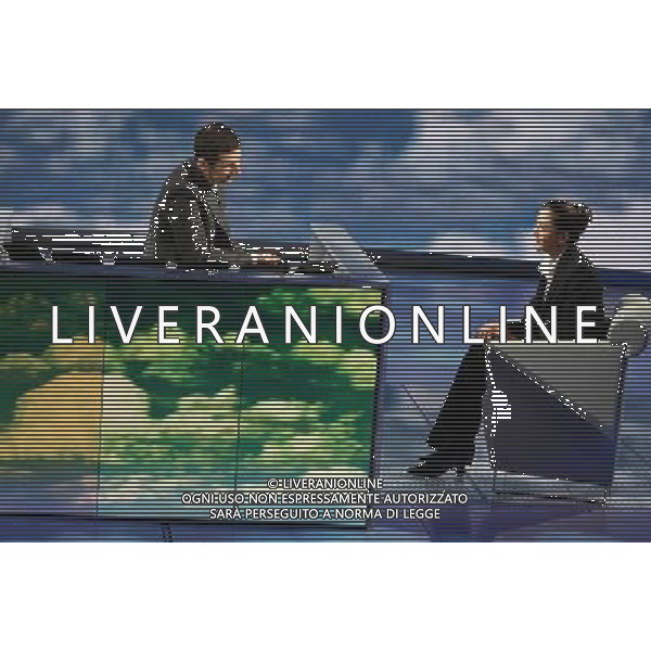 TRASMISSIONE: \' CHE TEMPO CHE FA\' NELLA FOTO: FABIO FAZIO - INGRID BETANCOURT FOTO ANTONIO SORANO - AG. ALDO LIVERANI SAS