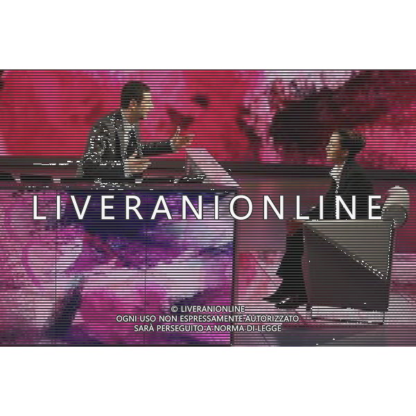 TRASMISSIONE: \' CHE TEMPO CHE FA\' NELLA FOTO: FABIO FAZIO -INGRID BETANCOURT FOTO ANTONIO SORANO - AG. ALDO LIVERANI SAS