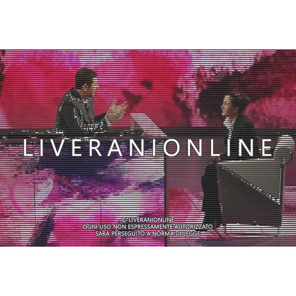 TRASMISSIONE: \' CHE TEMPO CHE FA\' NELLA FOTO: FABIO FAZIO - INGRID BETANCOURT FOTO ANTONIO SORANO - AG. ALDO LIVERANI SAS
