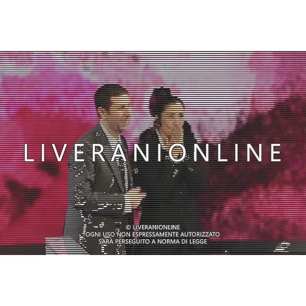 TRASMISSIONE: \' CHE TEMPO CHE FA\' NELLA FOTO: FABIO FAZIO - INGRID BETANCOURT FOTO ANTONIO SORANO - AG. ALDO LIVERANI SAS