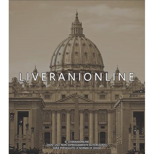 ARCHIVIO ALDO LIVERANI NELLA FOTO LA BASILICA DI SAN PIETRO VATICANO AG ALDO LIVERANI