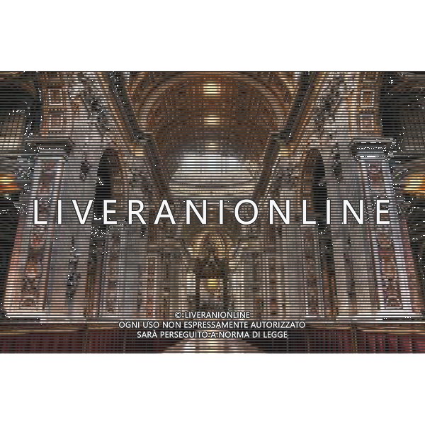 ARCHIVIO ALDO LIVERANI NELLA FOTO INTERNI DELLA BASILICA SAN PIETRO VATICANO AG ALDO LIVERANI