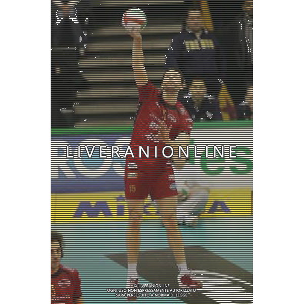TREVISO 14/12/2008 CAMPIONATO ITALIANO PALLAVOLO SERIE A SISLEY TREVISO-ITAS DIATEC TRENTINO NELLA FOTO:ALBERTO CISOLLA FOTO PAOLA GARBUIO/AG.ALDO LIVERANI