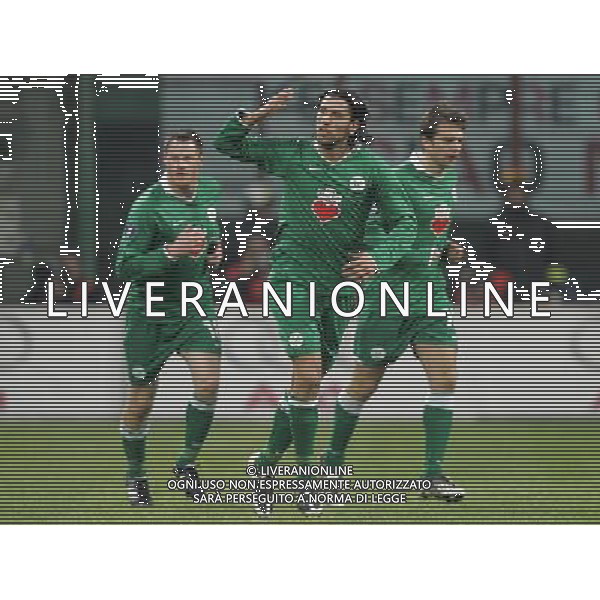 Milano 17-12-2008 coppa UEFA 2008/09 milan-wolfsburg 2:2 nella foto esultanza di cristian zaccardo ph marco luzzani/ag aldo liverani s.a.s.