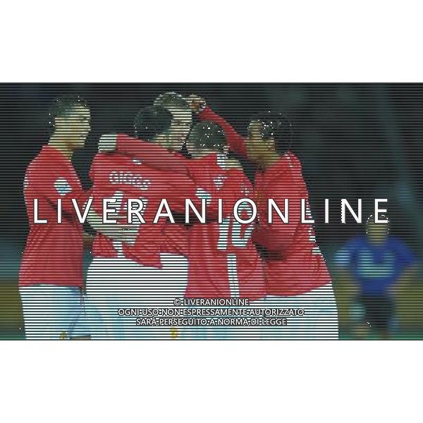 FIFA Club World Cup Japan 2008 Semifinale Yokohama - 18.12.2008 Gamba Osaka(JPN)-Manchester United(ENG) Nella Foto:L\' ESULTANZA DI WAYNE ROONEY DOPO IL PRIMO GOL /Ph.Vitez-Ag. Aldo Liverani