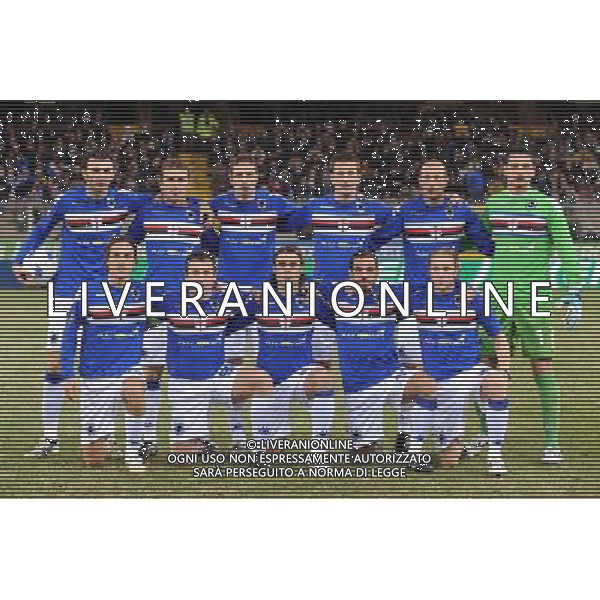 18-12-2008 Genova Sport-Calcio Sampdoria Siviglia Coppa Uefa 2008/2009 Nella foto: formazione sampdoria 2008/2009 AG ALDO LIVERANI 