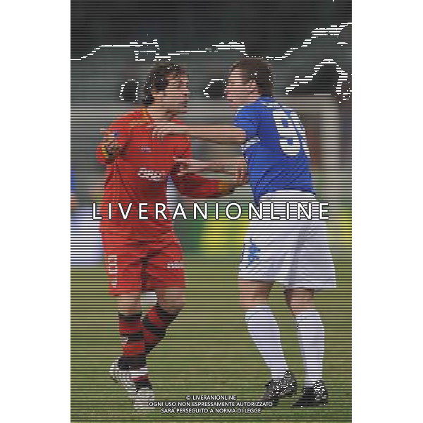 18-12-2008 Genova Sport-Calcio Sampdoria Siviglia Coppa Uefa 2008/2009 Nella foto: maresca e cassano AG ALDO LIVERANI 