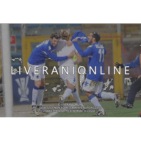18-12-2008 Genova Sport-Calcio Sampdoria Siviglia Coppa Uefa 2008/2009 Nella foto: gol e esultanza bottinelli AG ALDO LIVERANI 
