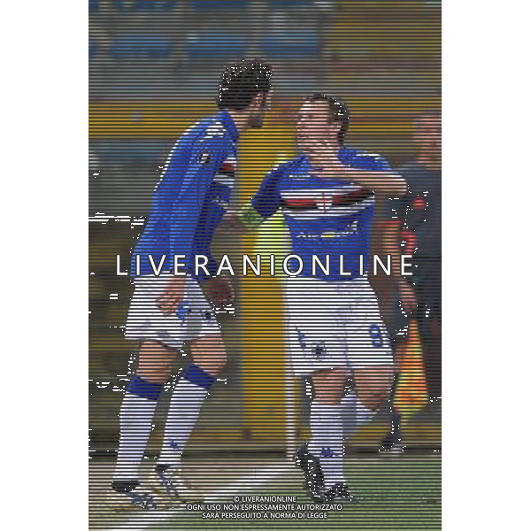  18-12-2008 Genova Sport-Calcio Sampdoria Siviglia Coppa Uefa 2008/2009 Nella foto:antonio Cassano e Delvecchio gennaro ph.viganti/ph.ALDO LIVERANI sas