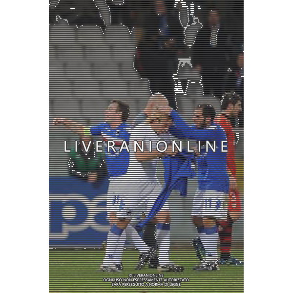  18-12-2008 Genova Sport-Calcio Sampdoria Siviglia Coppa Uefa 2008/2009 Nella foto: Esultanza gol Bottinelli jonathan ph.viganti/ph.ALDO LIVERANI sas