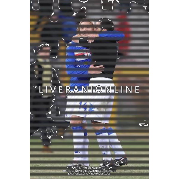  18-12-2008 Genova Sport-Calcio Sampdoria Siviglia Coppa Uefa 2008/2009 Nella foto: jonathan Bottinelli e Bellucci claudio ph.viganti/ph.ALDO LIVERANI sas