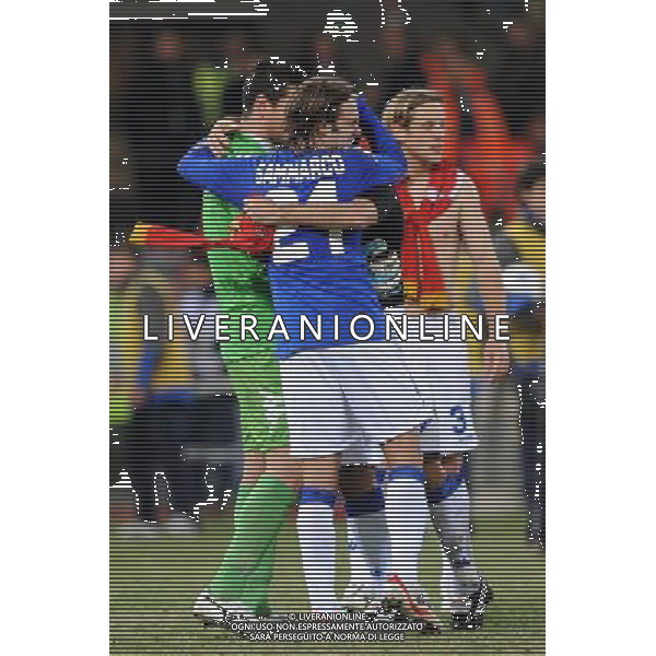  18-12-2008 Genova Sport-Calcio Sampdoria Siviglia Coppa Uefa 2008/2009 Nella foto: Esultanze Finali ph.viganti/ph.ALDO LIVERANI sas