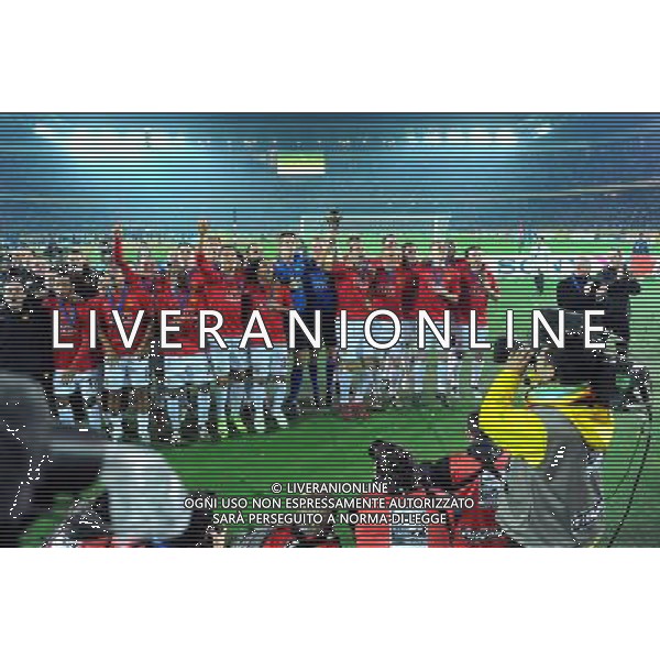 FIFA Club World Cup Japan 2008 Finale 1mo-2ndo Posto Yokohama - 21.12.2008 Manchester United (ENG) - Liga de Quito (ECU) Nella Foto: FESTEGGIAMENTI MANCHESTER E FOTO DI GRUPPO Ph.Vitez-Ag. Aldo Liverani