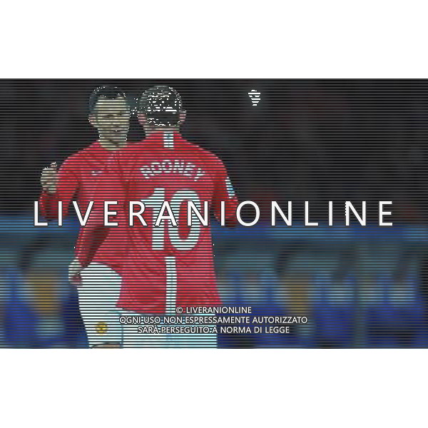 FIFA Club World Cup Japan 2008 Semifinale Yokohama - 18.12.2008 Gamba Osaka(JPN)-Manchester United(ENG) Nella Foto:GIGGS RYAN-ROONEY WAYNE /Ph.Vitez-Ag. Aldo Liverani