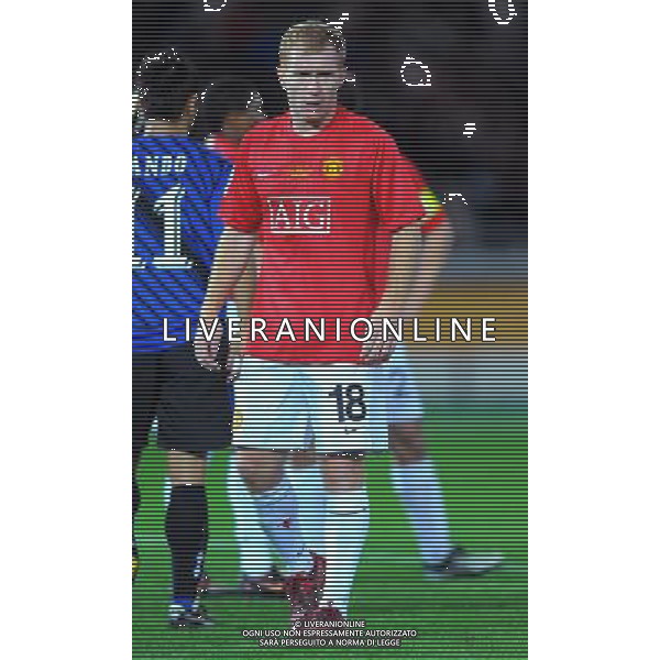 FIFA Club World Cup Japan 2008 Semifinale Yokohama - 18.12.2008 Gamba Osaka(JPN)-Manchester United(ENG) Nella Foto:SCHOLES PAUL /Ph.Vitez-Ag. Aldo Liverani