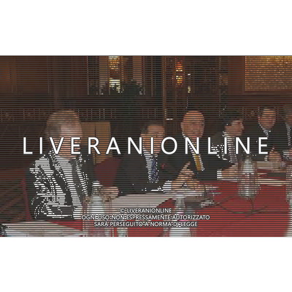 Milano 22-12-2008 premiazione Lega Calcio stagione sportiva 2007/08 nella foto il tavolo dell\'assemblea ph marco luzzani/ag aldo liverani s.a.s.