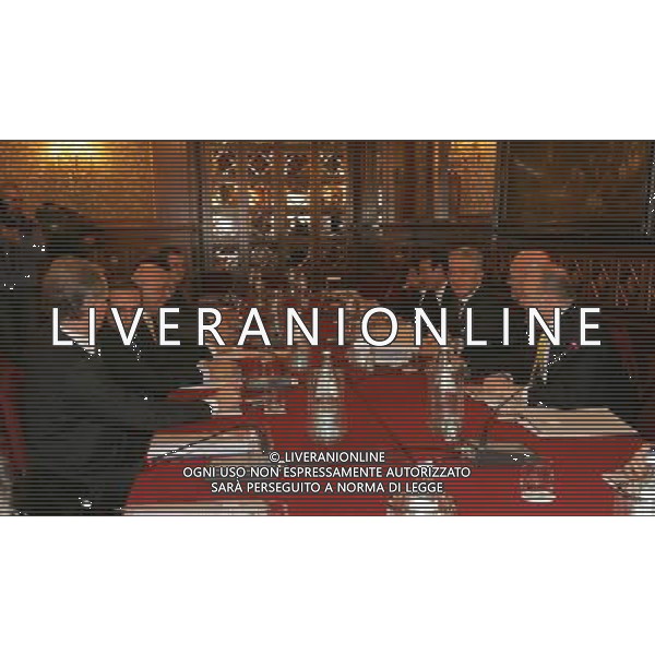 Milano 22-12-2008 premiazione Lega Calcio stagione sportiva 2007/08 nella foto il tavolo dell\'assemblea ph marco luzzani/ag aldo liverani s.a.s.