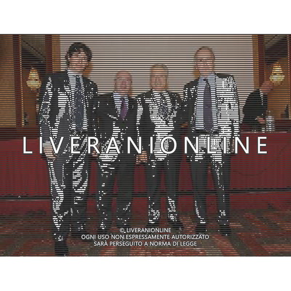 Milano 22-12-2008 premiazione Lega Calcio stagione sportiva 2007/08 nella foto da sx demetrio albertini, carlo tavecchio, antonio matarrese e giancarlo abete ph marco luzzani/ag aldo liverani s.a.s.