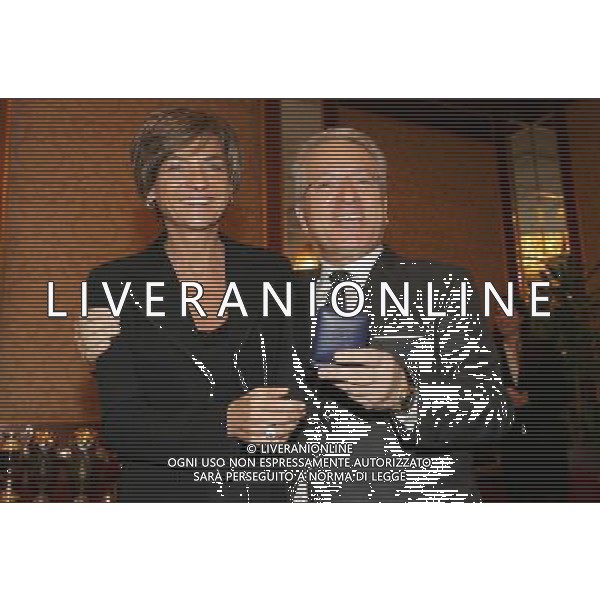 Milano 22-12-2008 premiazione Lega Calcio stagione sportiva 2007/08 nella foto francesca menarini e antonio matarrese ph marco luzzani/ag aldo liverani s.a.s.