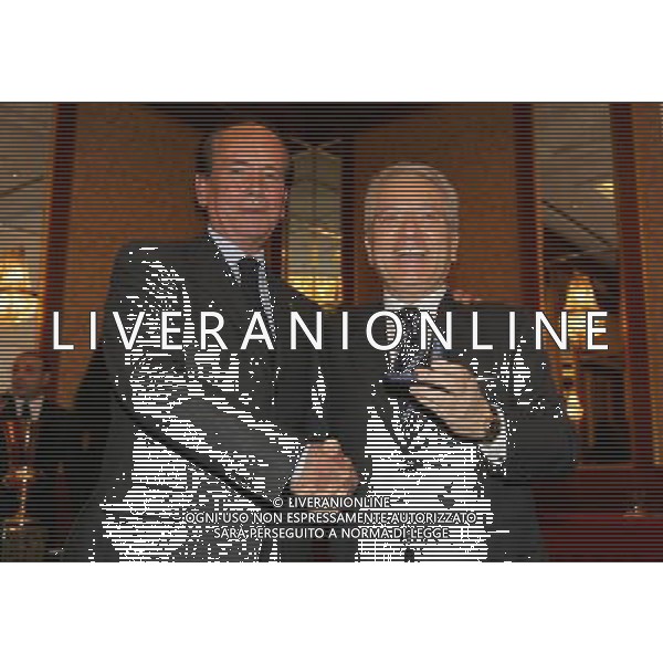 Milano 22-12-2008 premiazione Lega Calcio stagione sportiva 2007/08 nella foto giovanni semeraro e antonio matarrese ph marco luzzani/ag aldo liverani s.a.s.