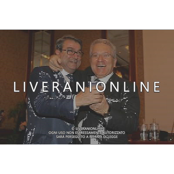 Milano 22-12-2008 premiazione Lega Calcio stagione sportiva 2007/08 nella foto aldo spinelli e antonio matarrese ph marco luzzani/ag aldo liverani s.a.s.